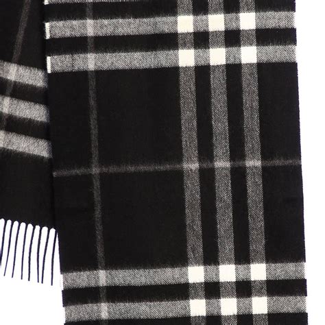 sciarpa burberry nera